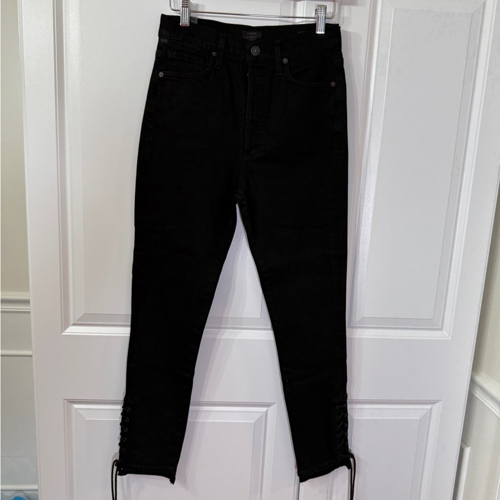 Citizens of Humanity Olivia high rise slim ankle Black Jeans Size 25 in Women’s - Picture 3 of 9
